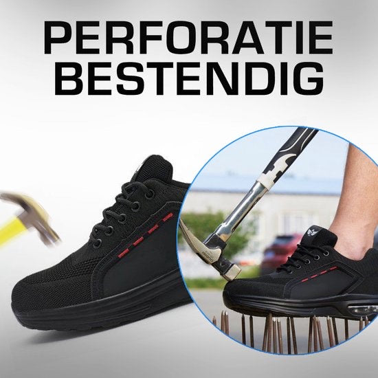 Werkschoenen- Antislip veiligheidsschoenen- SB JMKA WorkSneaker Black