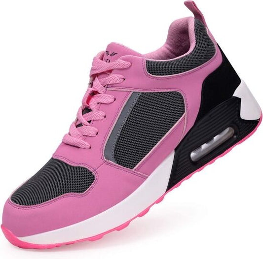 Dames werkschoenen - SB Veiligheidsschoenen- Stalenneus-  JMKA Pinkwave