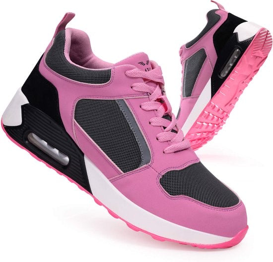 Dames werkschoenen - SB Veiligheidsschoenen- Stalenneus-  JMKA Pinkwave